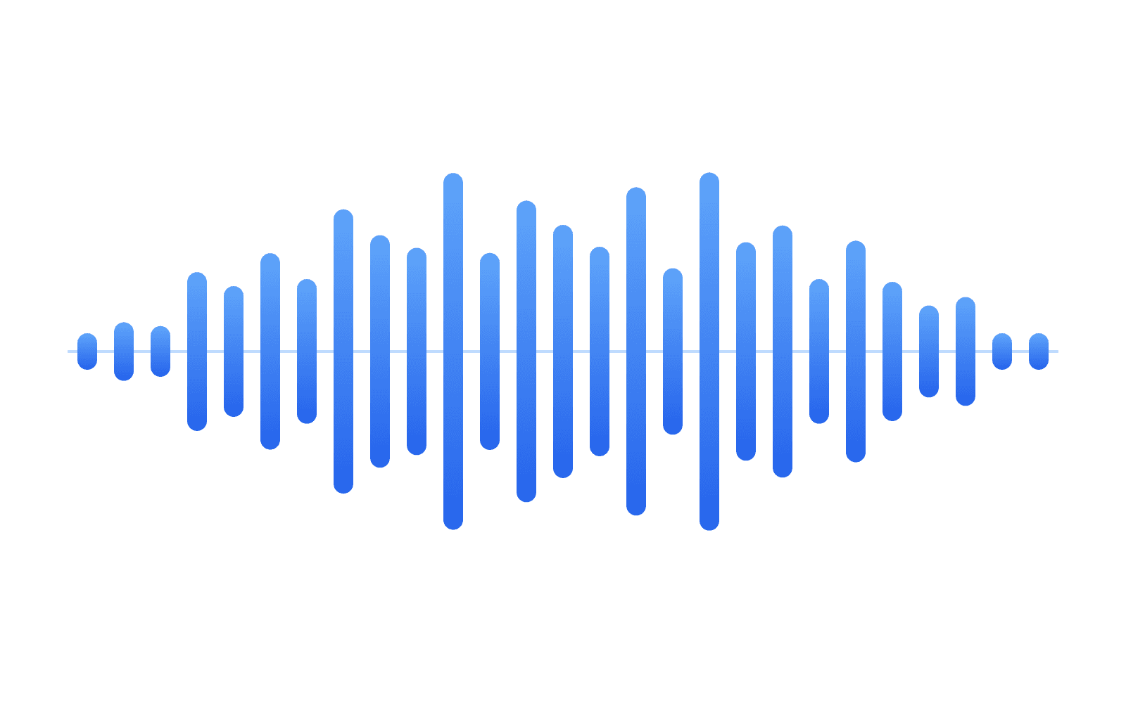 Audio waveform resolved into a structured, timestamped transcript