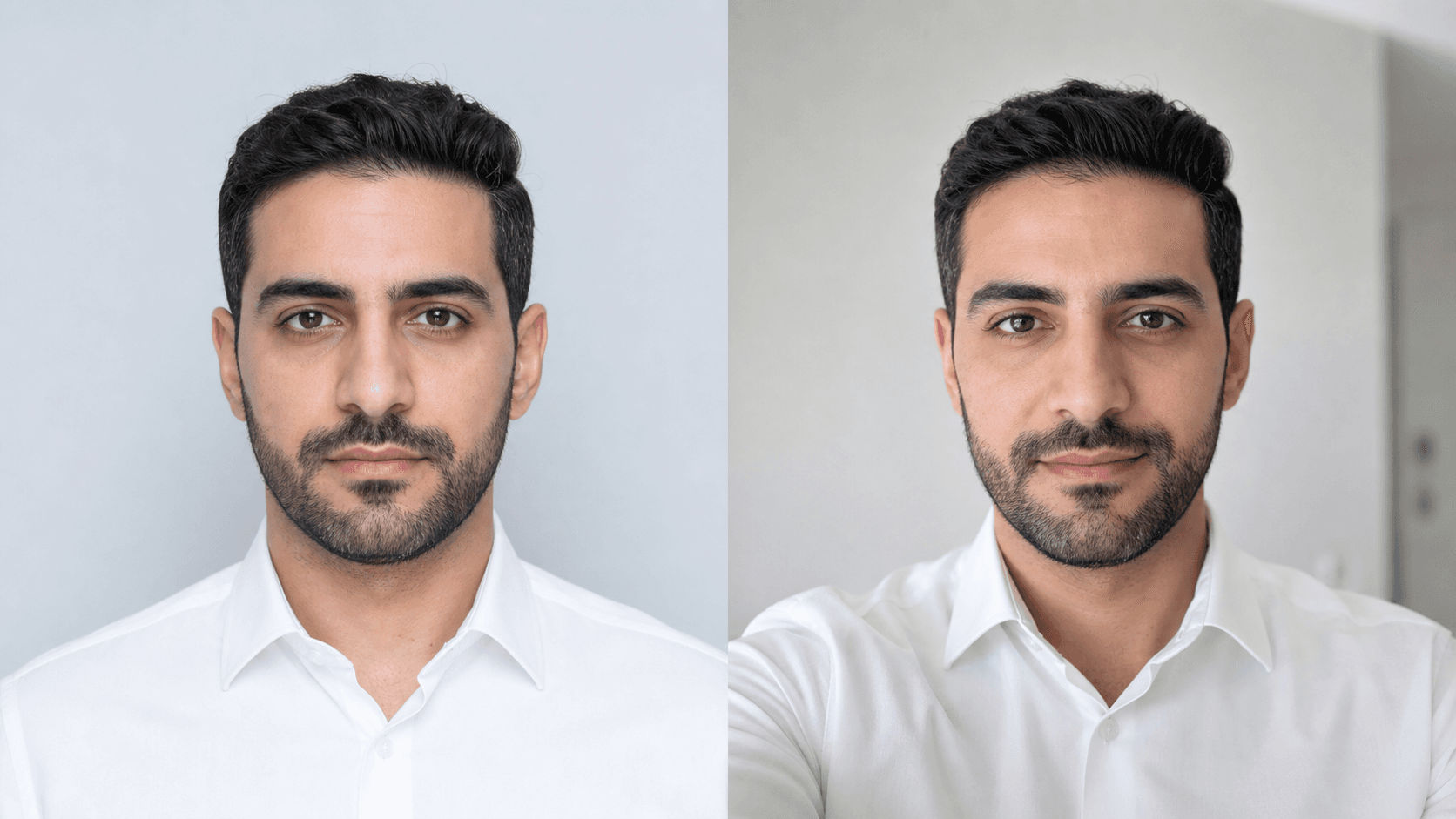 Fictional identity document portrait